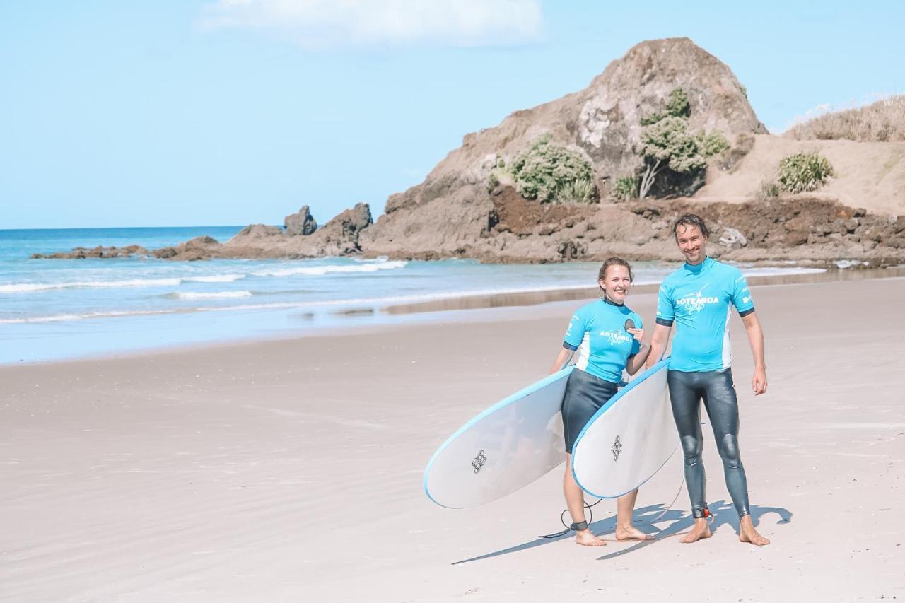 Aotearoa Surf Eco Pods Hotel Te Arai ภายนอก รูปภาพ
